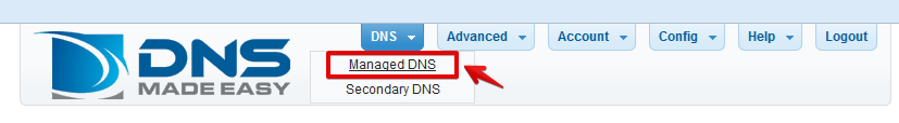 DNS Made Easy DNS zone editor interface