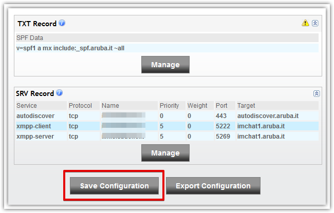 Save Aruba configuration